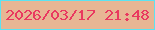 文字の大きさ：5、枠の色：5ce3f1、背景の色：e8b694、文字の色：e93960 無料ブログパーツのブログ時計