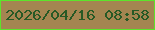 文字の大きさ：4、枠の色：5ce42b、背景の色：a48551、文字の色：265925 無料ブログパーツのブログ時計
