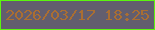 文字の大きさ：2、枠の色：5cf50f、背景の色：625e6e、文字の色：aa6e32 無料ブログパーツのブログ時計