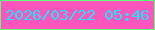 文字の大きさ：4、枠の色：5cff7a、背景の色：ff56be、文字の色：1be5f8 無料ブログパーツのブログ時計