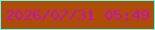 文字の大きさ：2、枠の色：5cffe7、背景の色：b04c09、文字の色：c90eb3 無料ブログパーツのブログ時計