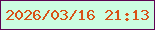 文字の大きさ：2、枠の色：5d0453、背景の色：ccfde0、文字の色：d85216 無料ブログパーツのブログ時計