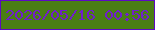 文字の大きさ：1、枠の色：5d09c3、背景の色：4a7e14、文字の色：711dcd 無料ブログパーツのブログ時計