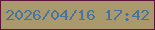 文字の大きさ：1、枠の色：5d153b、背景の色：a9996c、文字の色：48739e 無料ブログパーツのブログ時計