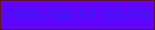 文字の大きさ：3、枠の色：5d1615、背景の色：6004fc、文字の色：3121f6 無料ブログパーツのブログ時計