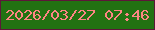 文字の大きさ：3、枠の色：5d1739、背景の色：227212、文字の色：fe8584 無料ブログパーツのブログ時計