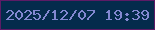 文字の大きさ：1、枠の色：5d1b66、背景の色：042b4c、文字の色：8388d1 無料ブログパーツのブログ時計