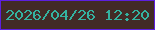 文字の大きさ：2、枠の色：5d1fdf、背景の色：422a26、文字の色：34b2a0 無料ブログパーツのブログ時計
