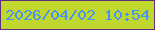 文字の大きさ：2、枠の色：5d2e7a、背景の色：c0d72d、文字の色：4892f5 無料ブログパーツのブログ時計