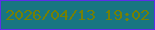 文字の大きさ：2、枠の色：5d2ee8、背景の色：187681、文字の色：748005 無料ブログパーツのブログ時計