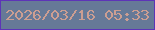 文字の大きさ：1、枠の色：5d34b7、背景の色：667997、文字の色：cc9e92 無料ブログパーツのブログ時計