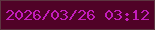 文字の大きさ：4、枠の色：5d3540、背景の色：500227、文字の色：c31dbb 無料ブログパーツのブログ時計