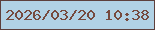 文字の大きさ：3、枠の色：5d403d、背景の色：b1d2e5、文字の色：764a3e 無料ブログパーツのブログ時計