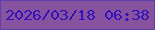 文字の大きさ：1、枠の色：5d41aa、背景の色：87529e、文字の色：3411ba 無料ブログパーツのブログ時計