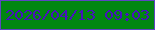 文字の大きさ：4、枠の色：5d45c2、背景の色：018711、文字の色：4812be 無料ブログパーツのブログ時計