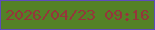 文字の大きさ：4、枠の色：5d4bbd、背景の色：548127、文字の色：95363b 無料ブログパーツのブログ時計