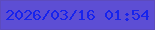 文字の大きさ：2、枠の色：5d4bbd、背景の色：5d4ed4、文字の色：1723ed 無料ブログパーツのブログ時計