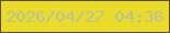 文字の大きさ：1、枠の色：5d4c21、背景の色：eadb2b、文字の色：b8c29b 無料ブログパーツのブログ時計