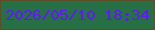 文字の大きさ：5、枠の色：5d4e28、背景の色：276f45、文字の色：6116fd 無料ブログパーツのブログ時計