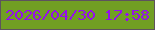 文字の大きさ：4、枠の色：5d535d、背景の色：719f23、文字の色：950fed 無料ブログパーツのブログ時計