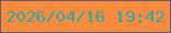 文字の大きさ：5、枠の色：5d5e70、背景の色：fb8b3c、文字の色：35a4a9 無料ブログパーツのブログ時計