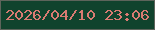 文字の大きさ：3、枠の色：5d645b、背景の色：10432d、文字の色：da7b72 無料ブログパーツのブログ時計