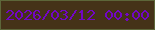文字の大きさ：2、枠の色：5d6639、背景の色：453218、文字の色：7206c5 無料ブログパーツのブログ時計