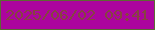 文字の大きさ：4、枠の色：5d6a33、背景の色：ac059e、文字の色：874341 無料ブログパーツのブログ時計