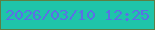 文字の大きさ：1、枠の色：5d7f43、背景の色：1fc4aa、文字の色：5b6fe5 無料ブログパーツのブログ時計