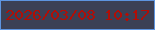 文字の大きさ：5、枠の色：5d94e0、背景の色：3b4055、文字の色：b00e07 無料ブログパーツのブログ時計