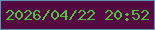 文字の大きさ：2、枠の色：5d96ae、背景の色：540a40、文字の色：4ec13f 無料ブログパーツのブログ時計