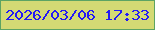 文字の大きさ：4、枠の色：5da463、背景の色：d4da74、文字の色：2319f5 無料ブログパーツのブログ時計
