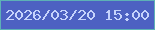 文字の大きさ：1、枠の色：5db1b6、背景の色：4d61c2、文字の色：c6d3fc 無料ブログパーツのブログ時計