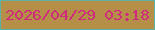 文字の大きさ：5、枠の色：5db2a6、背景の色：b58e47、文字の色：d02a7d 無料ブログパーツのブログ時計