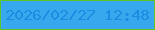 文字の大きさ：1、枠の色：5dc625、背景の色：37a8ee、文字の色：1a8de2 無料ブログパーツのブログ時計