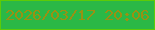 文字の大きさ：1、枠の色：5dcb07、背景の色：2bb846、文字の色：9a9013 無料ブログパーツのブログ時計
