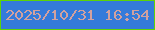 文字の大きさ：5、枠の色：5dd407、背景の色：347bda、文字の色：d2a19f 無料ブログパーツのブログ時計