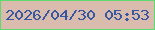 文字の大きさ：2、枠の色：5ddb6e、背景の色：d9bcad、文字の色：3758a1 無料ブログパーツのブログ時計