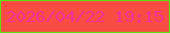 文字の大きさ：3、枠の色：5ddf12、背景の色：f84b42、文字の色：f1329a 無料ブログパーツのブログ時計