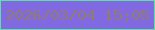 文字の大きさ：1、枠の色：5de1a2、背景の色：8169e2、文字の色：927c6f 無料ブログパーツのブログ時計