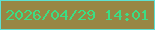 文字の大きさ：2、枠の色：5de1d2、背景の色：988644、文字の色：3bde84 無料ブログパーツのブログ時計