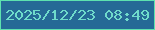 文字の大きさ：5、枠の色：5de2af、背景の色：256a96、文字の色：6fdbcb 無料ブログパーツのブログ時計