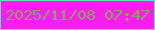 文字の大きさ：2、枠の色：5de3c5、背景の色：fa1dee、文字の色：8f9f6c 無料ブログパーツのブログ時計
