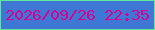 文字の大きさ：1、枠の色：5de998、背景の色：3f77d4、文字の色：d80092 無料ブログパーツのブログ時計