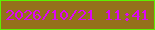 文字の大きさ：4、枠の色：5df002、背景の色：94711b、文字の色：dd06f4 無料ブログパーツのブログ時計