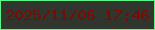 文字の大きさ：3、枠の色：5df587、背景の色：30352e、文字の色：750d06 無料ブログパーツのブログ時計