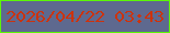 文字の大きさ：4、枠の色：5df607、背景の色：5e698f、文字の色：cc330e 無料ブログパーツのブログ時計