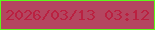 文字の大きさ：4、枠の色：5df81b、背景の色：b44660、文字の色：ba2141 無料ブログパーツのブログ時計