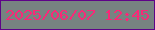 文字の大きさ：2、枠の色：5e0388、背景の色：778381、文字の色：f92878 無料ブログパーツのブログ時計
