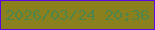 文字の大きさ：3、枠の色：5e07e3、背景の色：8b801e、文字の色：4d854c 無料ブログパーツのブログ時計